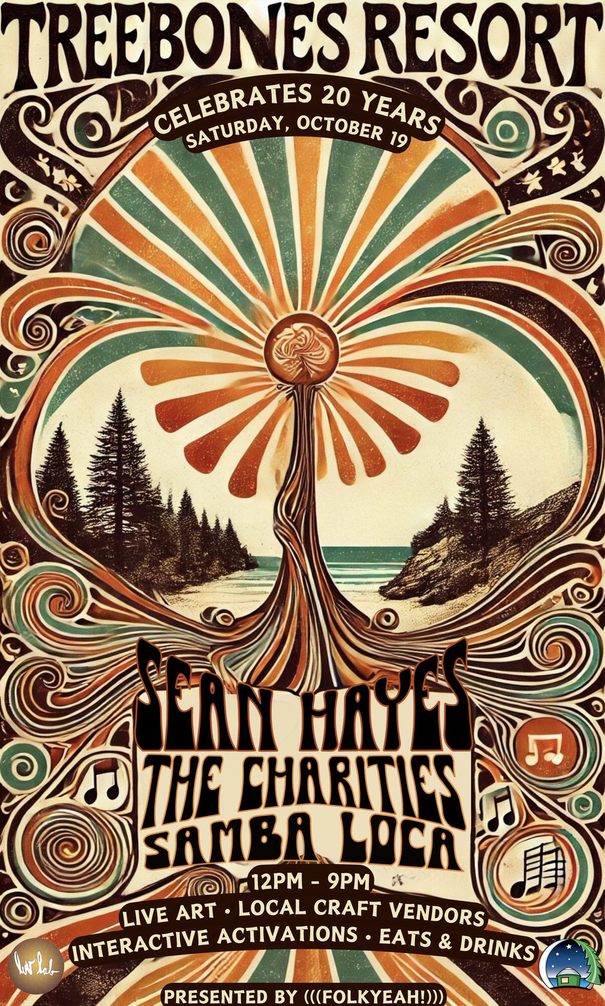 Treebones Music Series — concert poster, Treebones Resort