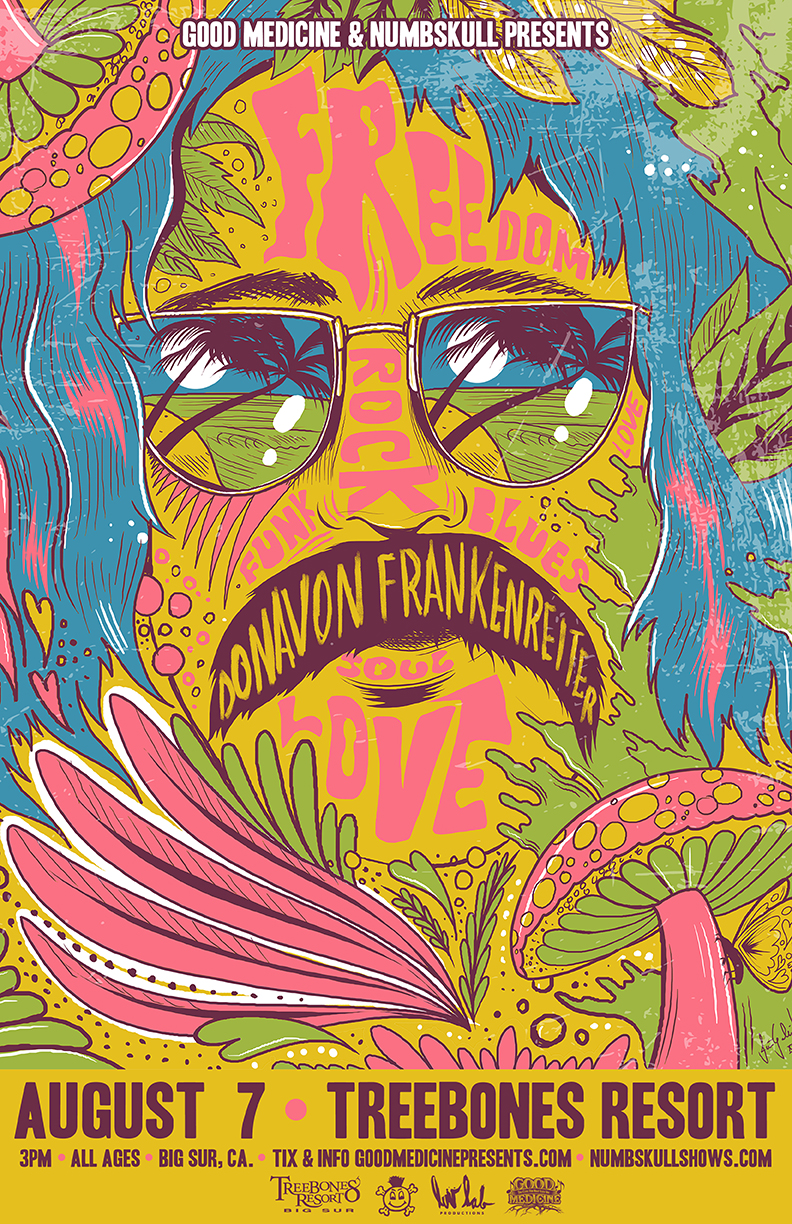 Donavon Frankenreiter — concert poster, Treebones Resort