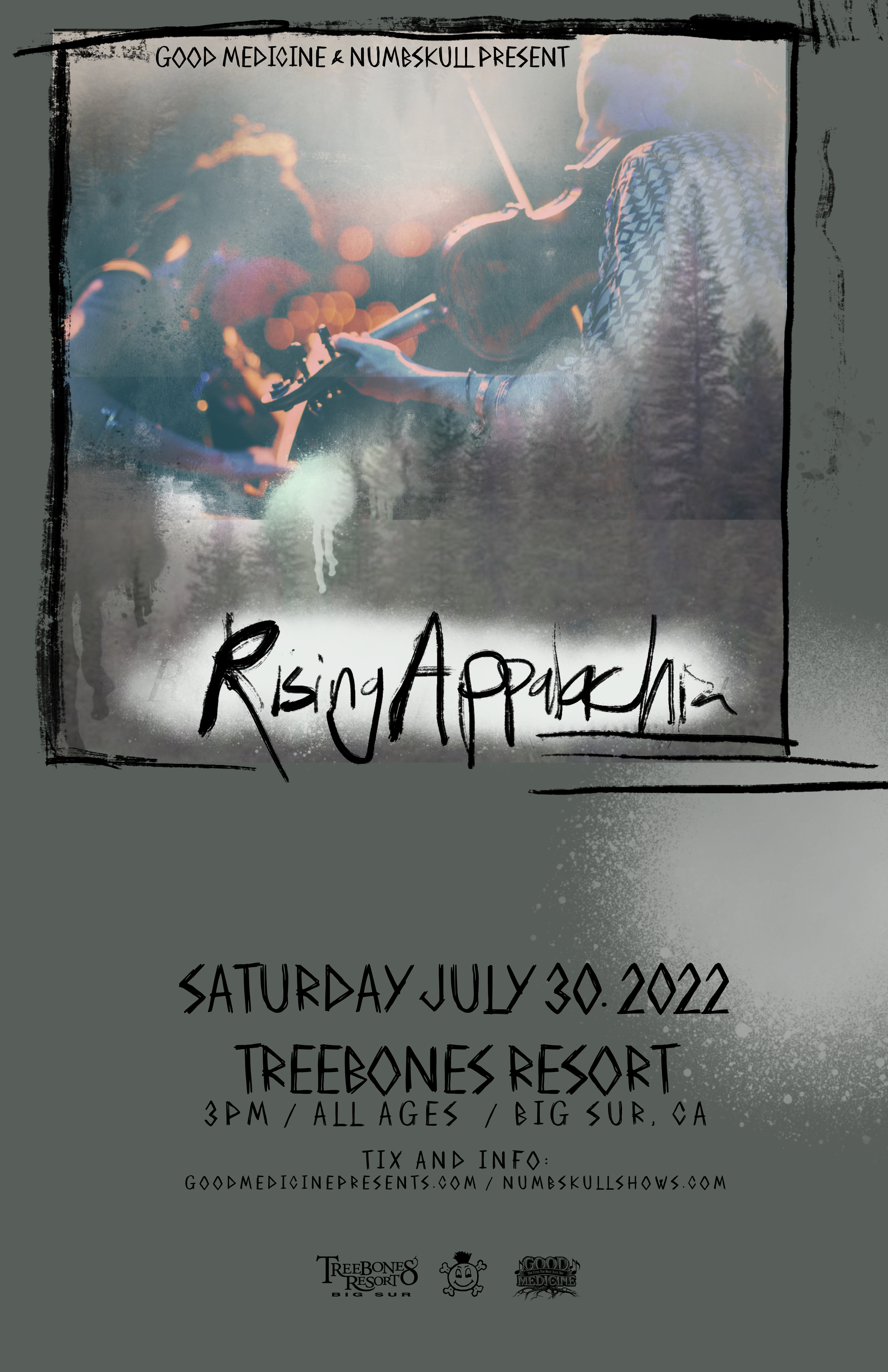 Rising Appalachia — concert poster, Treebones Resort