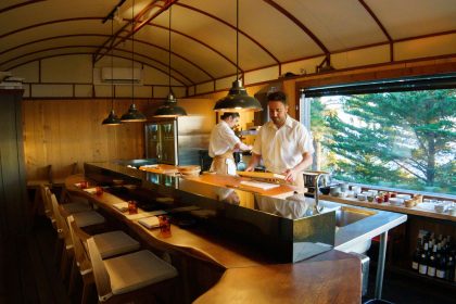 Sushi Bar Interior – Credit Two Feathers Collaboration